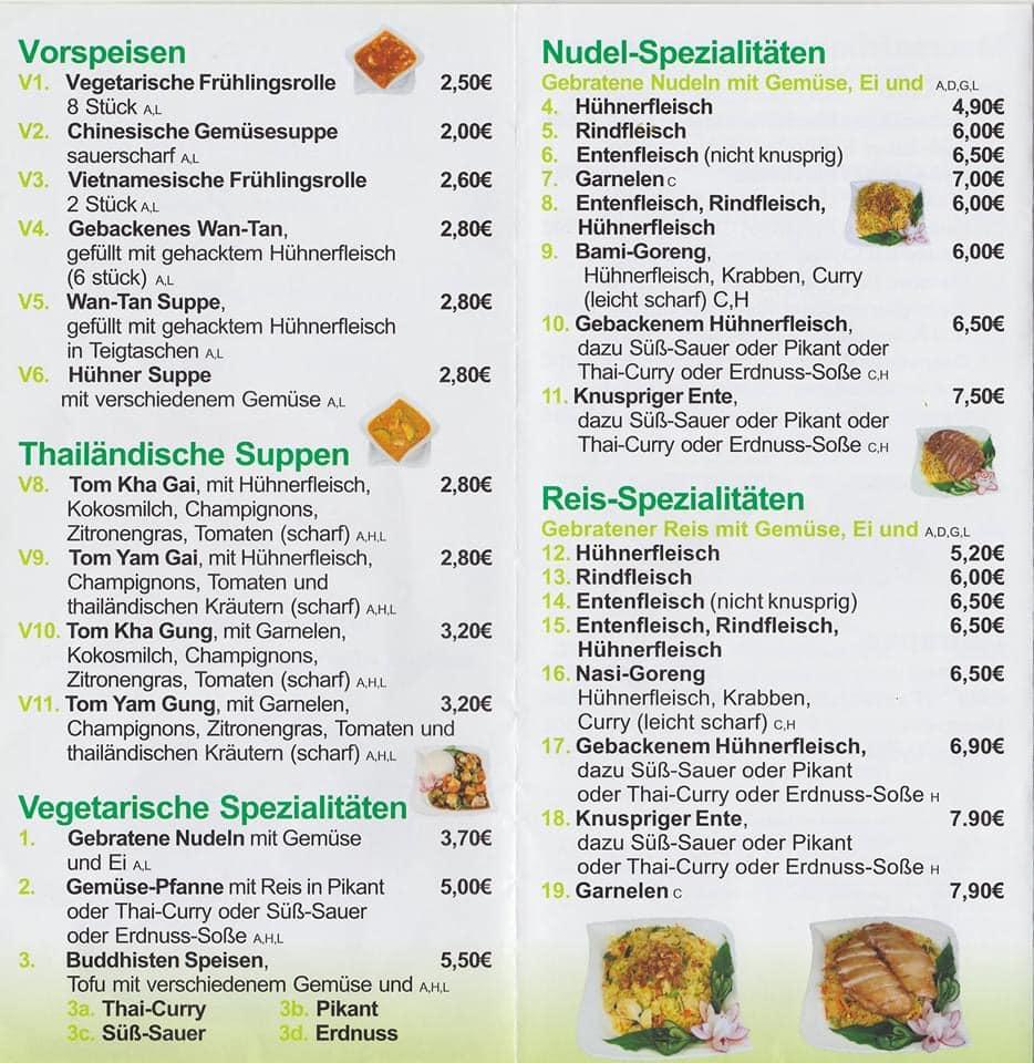 Speisekarte von Mai Linh Asia Food restaurant, Walsrode