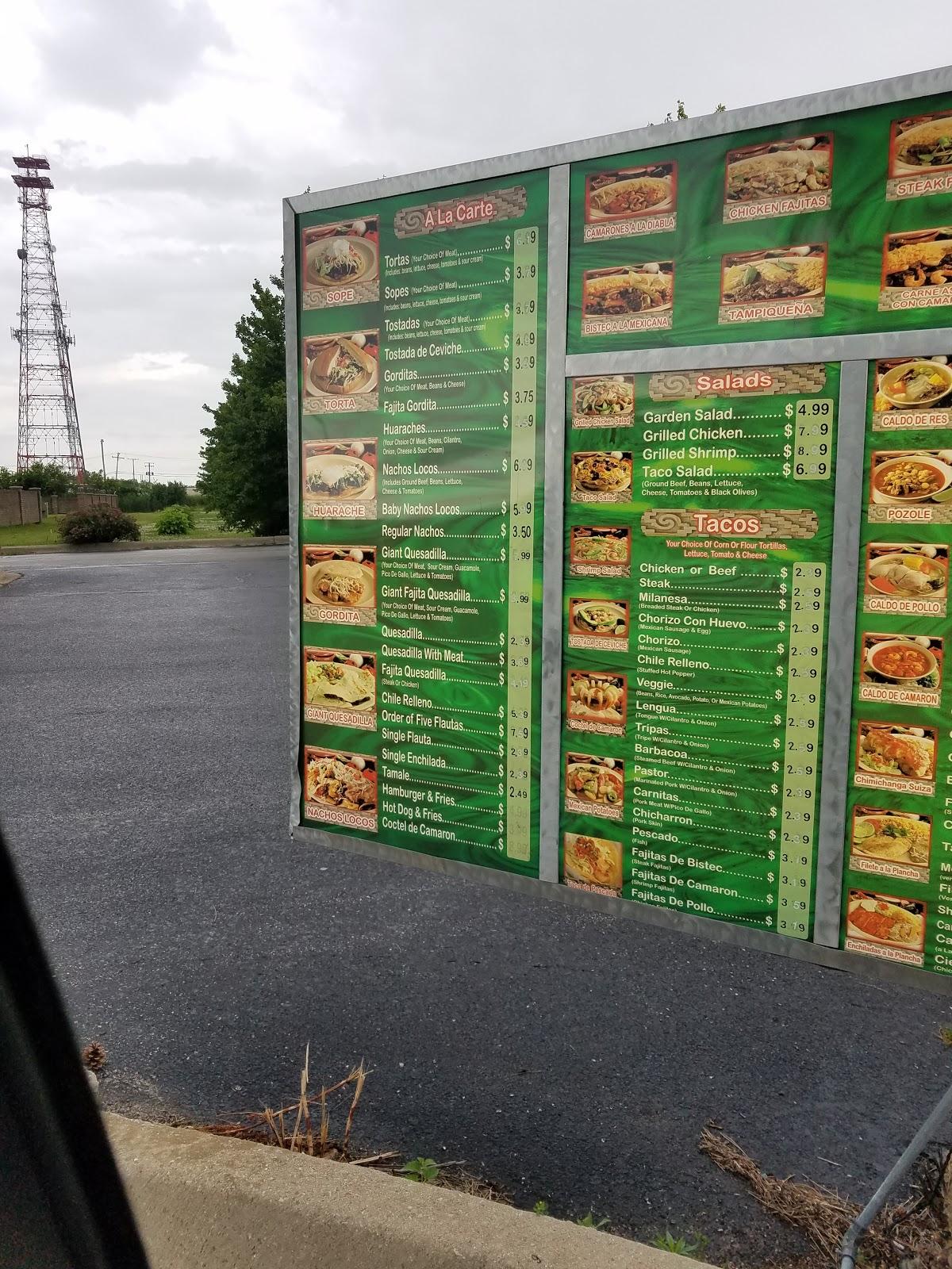 Menu at Los 3 Burritos 2 restaurant, Tinley Park, 183rd St