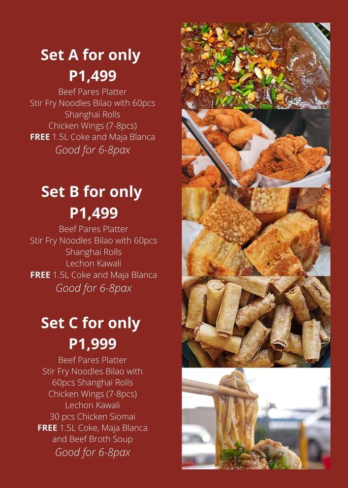 Menu at Pares Overload by Chef Antonio restaurant, Baguio