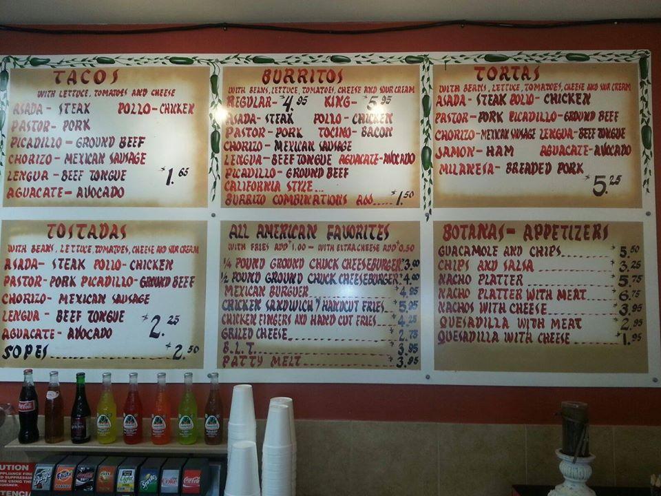 Menu at Carlos River Cafe, Crystal Lake