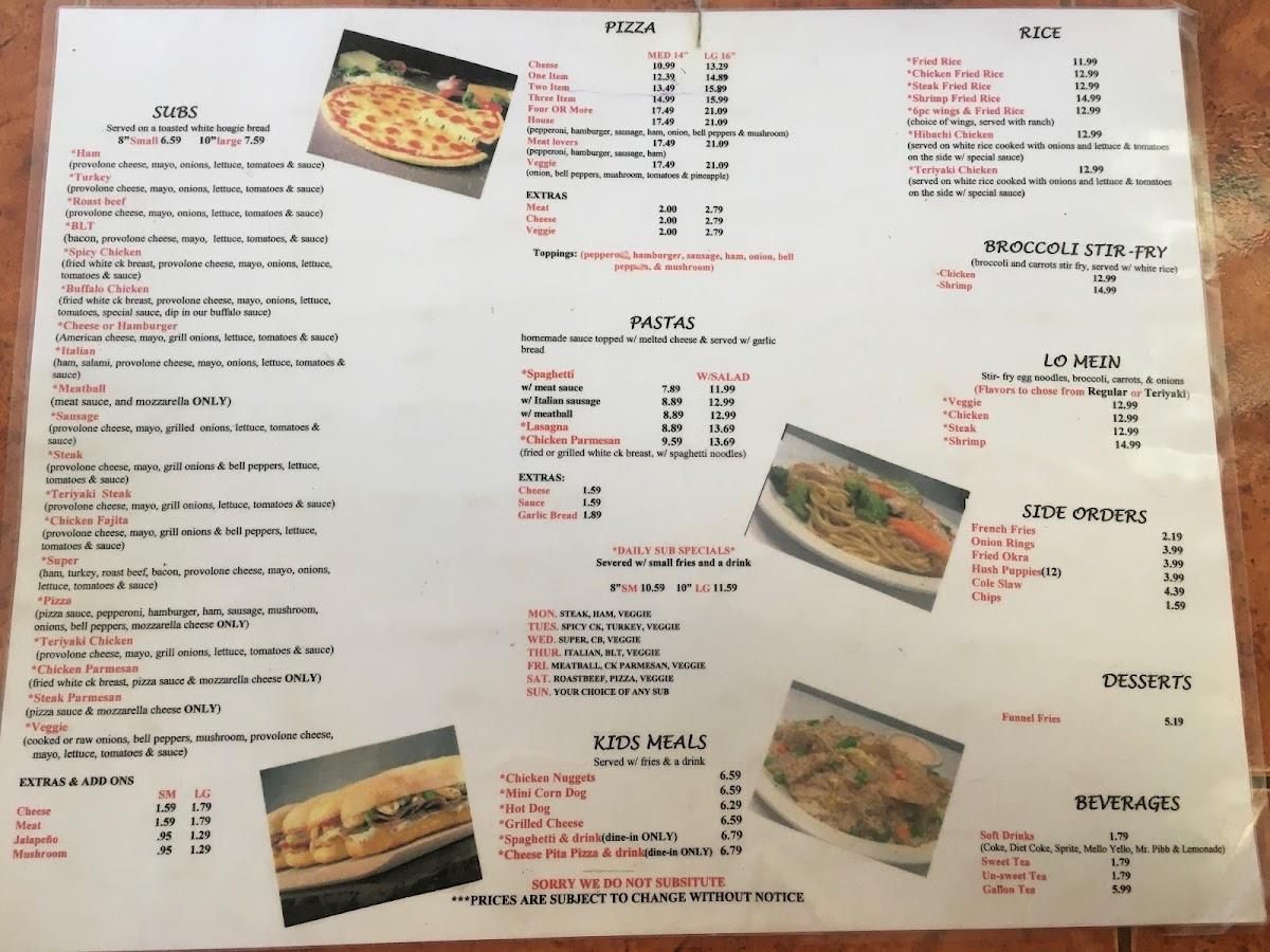 Menu at Mama Noi's Pizza pizzeria, Norwood