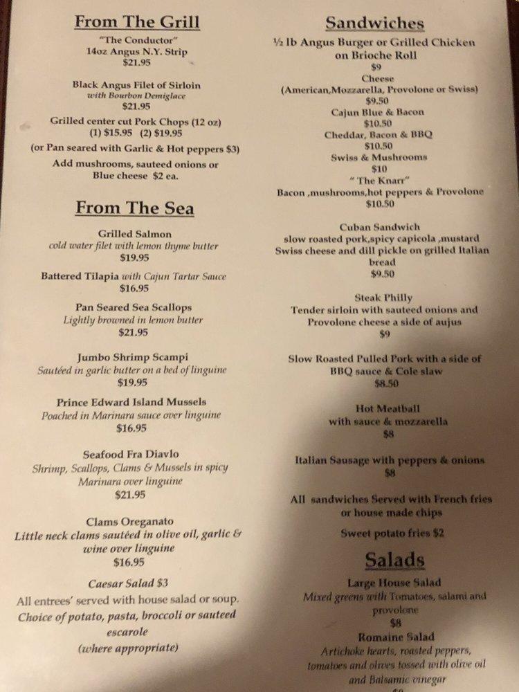 Menu at Depot 25 Restaurant, Shortsville