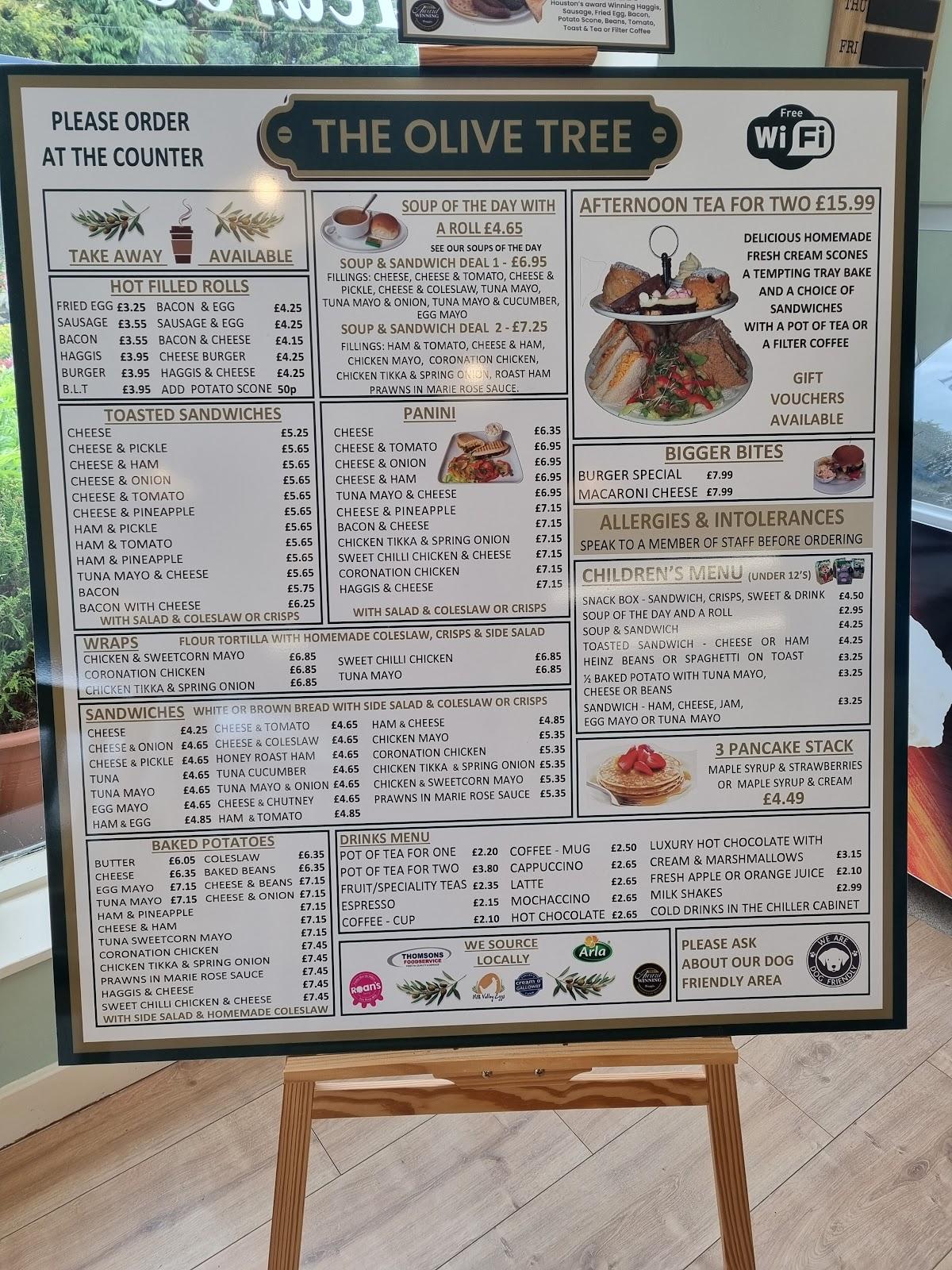 Menu at Dalbeattie Garden Centre cafe, Dalbeattie