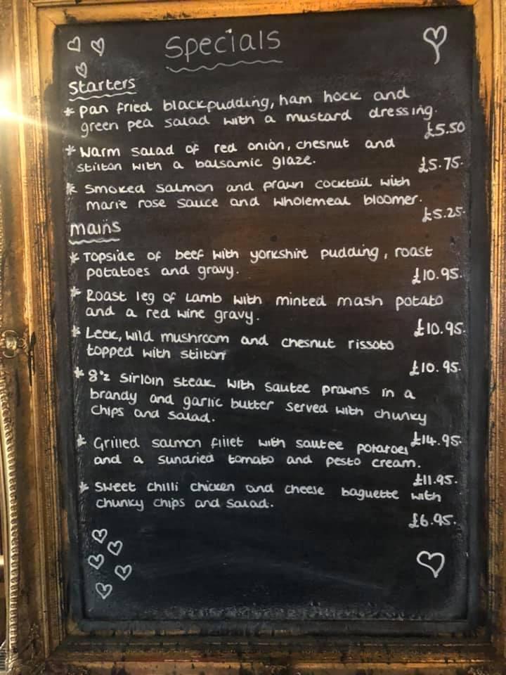 Menu at Stubbing Wharf pub & bar, Hebden Bridge, King St