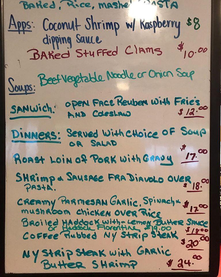 Menu at Crossroads Restaurant, Yulan, 2 Beaver Brook Rd