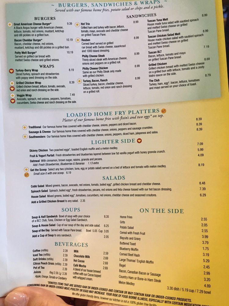 Menu at Eggs Up Grill restaurant, Holly Springs, Lassiter Rd