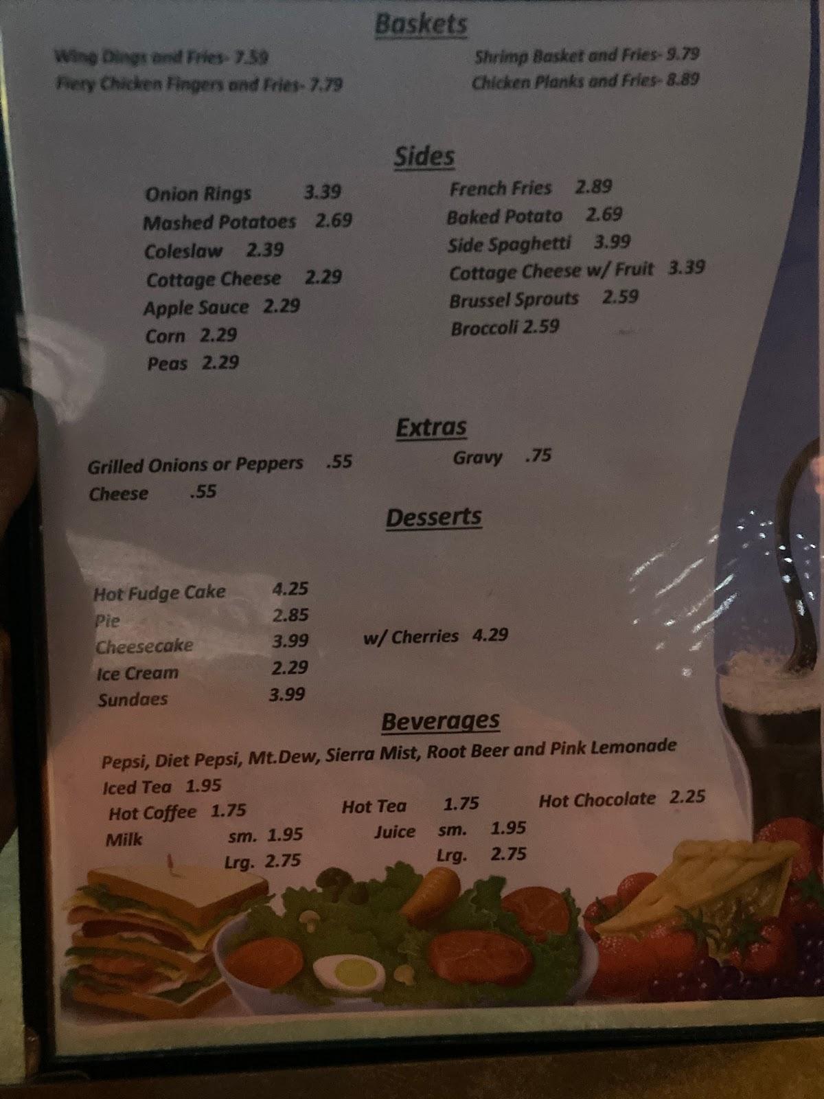 Menu at The Guest House Restaurant, Moundsville
