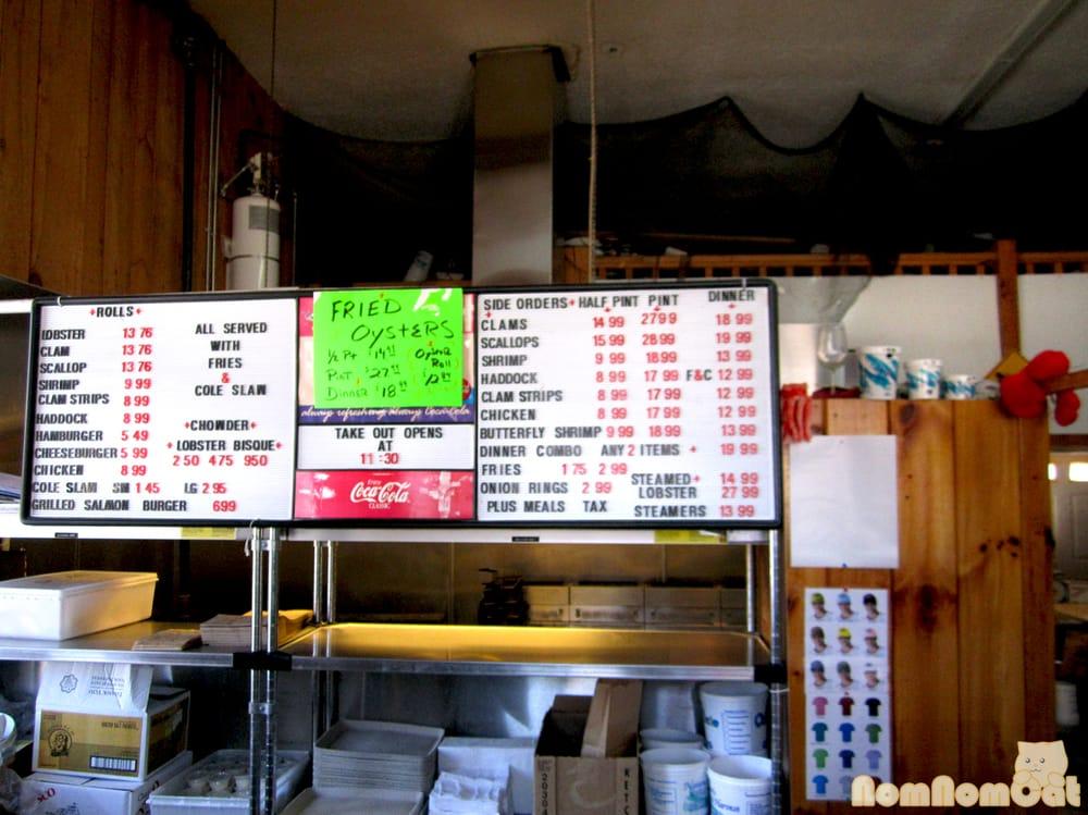 Menu at Lobster Connection restaurant, Tilton