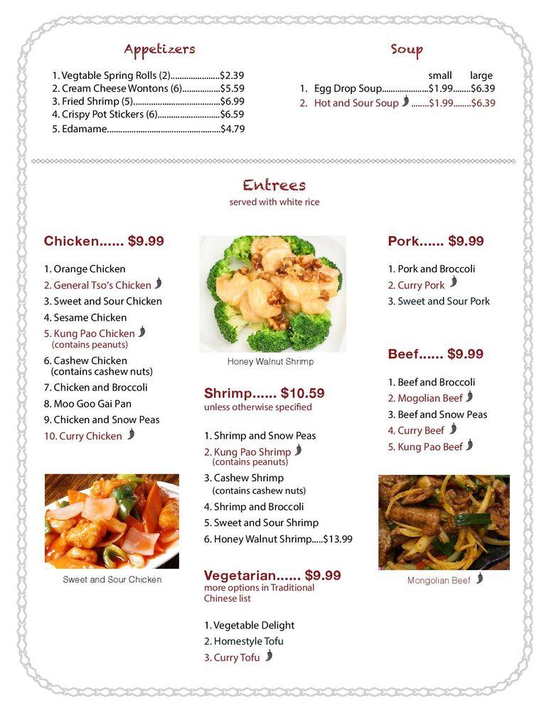 Menu at Buddha Belly restaurant, Kaysville