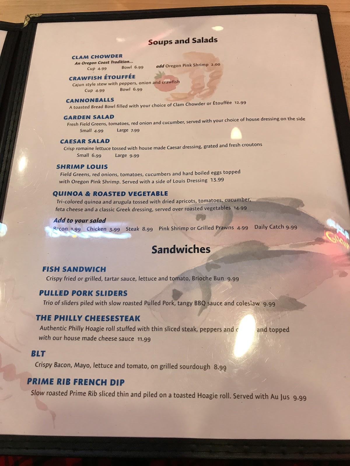 Menu at Off The Hook Bar & Grill, Newport