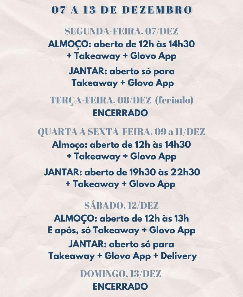 Menu em Bonsai restaurante, Lisboa, R. da Rosa 248