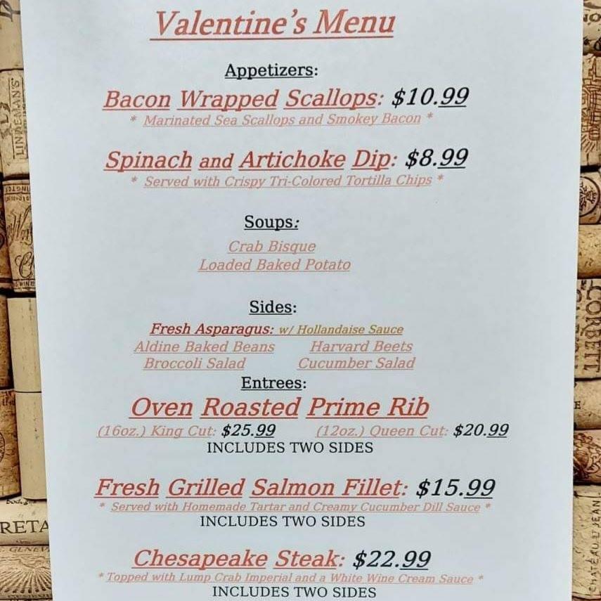 Menu at Selinsgrove Hotel Bar & Grill, Selinsgrove