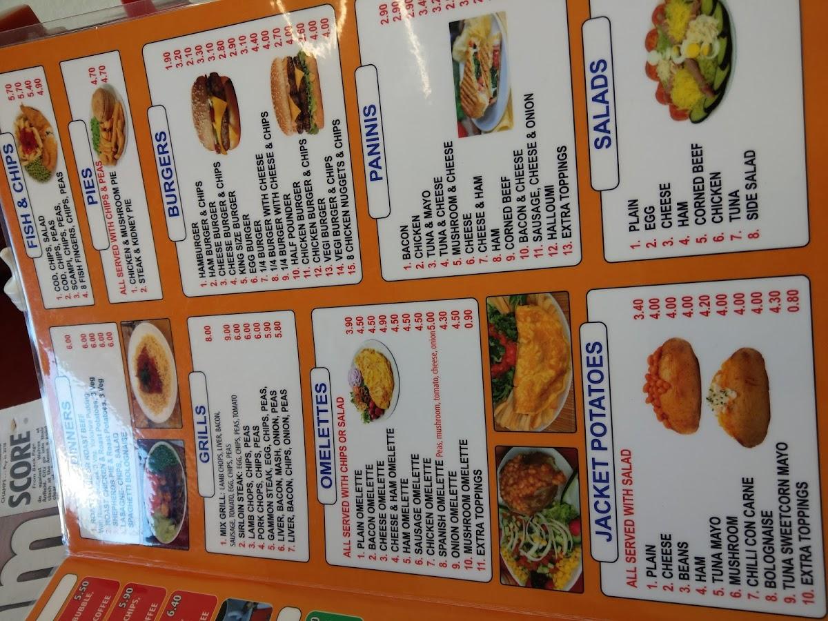 Menu at Winchmore Hill Cafe, London