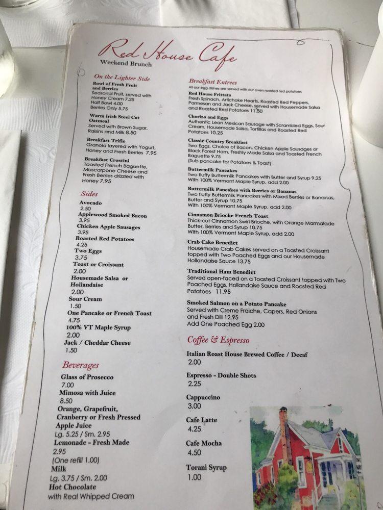 Menu At Red House Cafe Pacific Grove