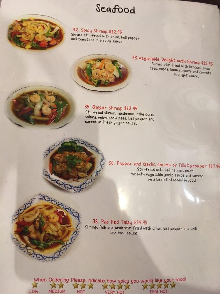 Menu At Thai Smile Restaurant Richmond