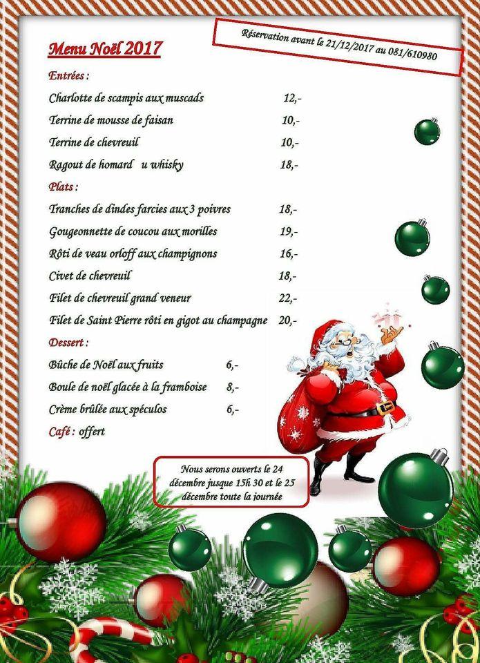 Menu de Snack Factory