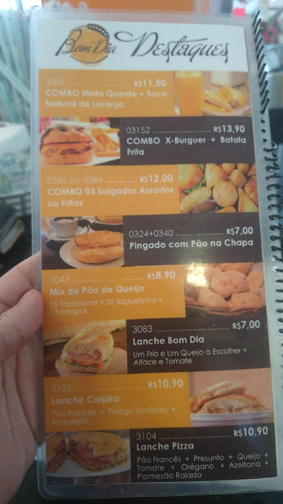 Menu em Bom Dia, Jundiaí