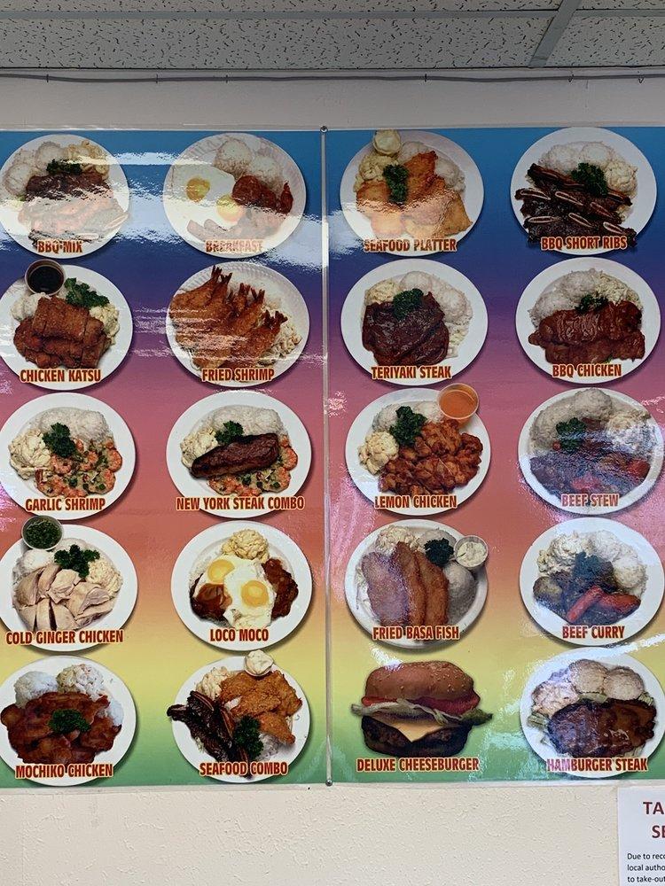 Menu at Liliha Drive Inn BBQ, Honolulu