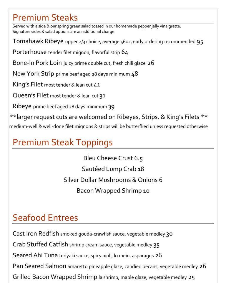 Menu at Buddies Bar & Grill, Hammond