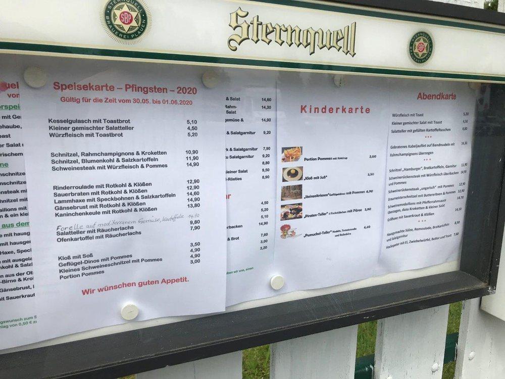 Speisekarte Von Gastst Tte Talsperrenblick Restaurant P Hl