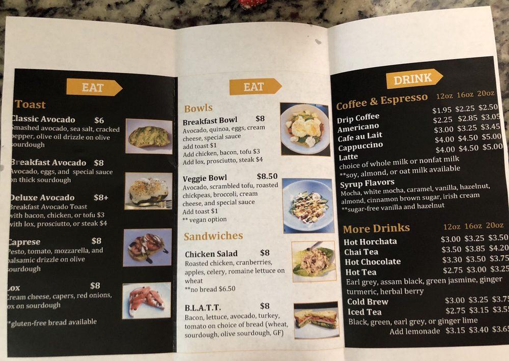 Menu at Toasts N Roasts pub & bar, Denver
