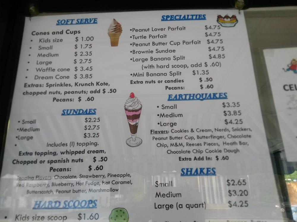 Menu at Dairy King desserts, South Euclid, Mayfield Rd