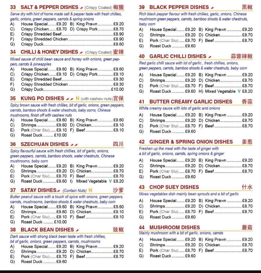 Menu at Magic Wok Chinese Takeaway fast food, Thirsk