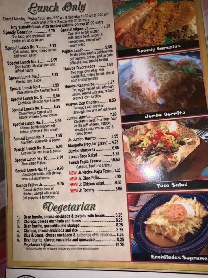 Menu at Rio Grande #9 restaurant, Teays Valley, 16 Putnam Village Dr