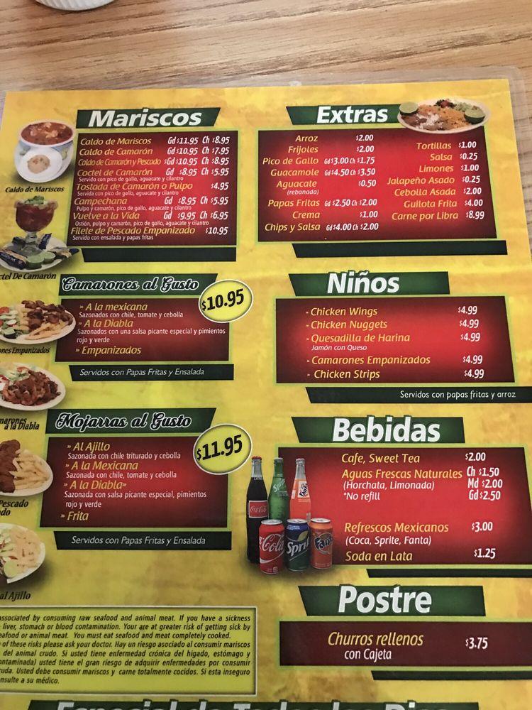 Menu at Torteria Guerrero restaurant, Dallas