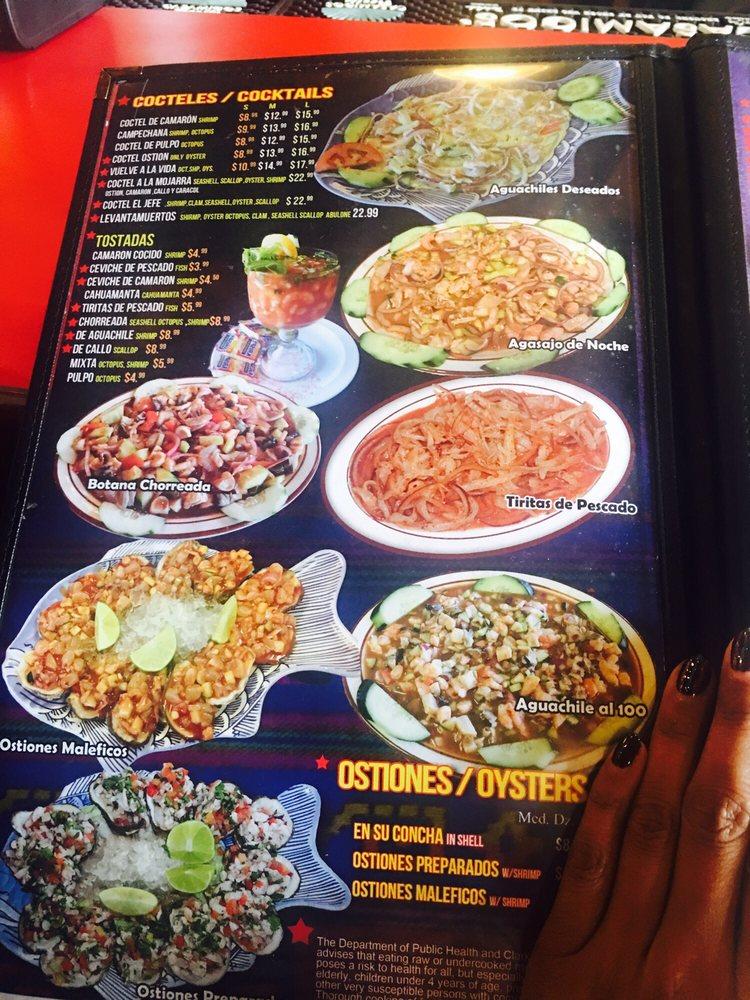 Menu at La Mojarra Loca Grill pub & bar, Las Vegas, S Maryland Pkwy