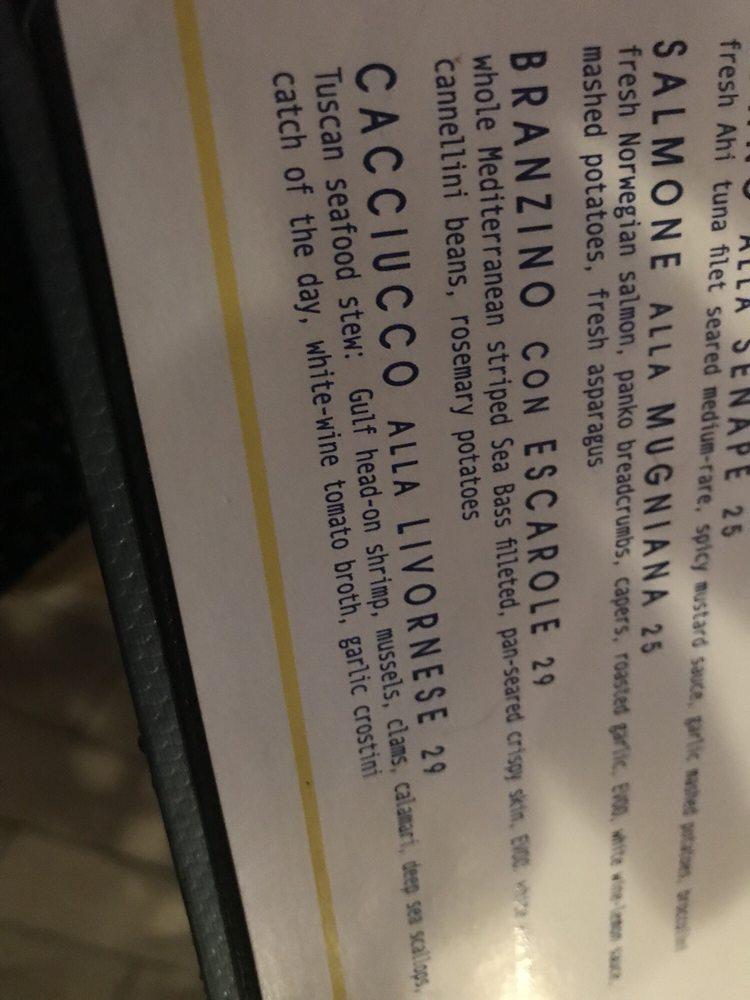 Menu at Limoncello Restaurant and Wine Bar, Saint Michaels