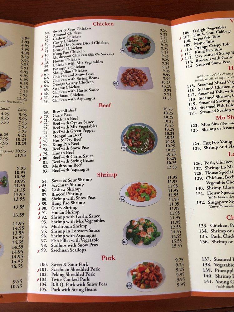 Menu at China Panda Restaurant, Bullhead City