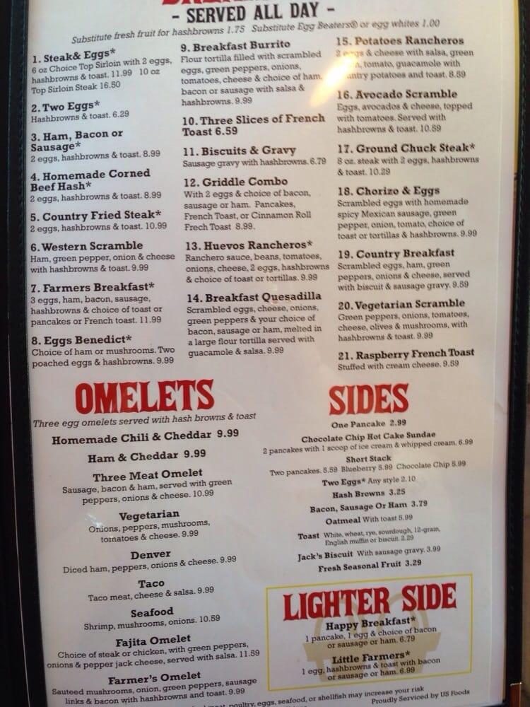 Menu at Farmers Cafe, Stanwood, 72nd Ave NW A