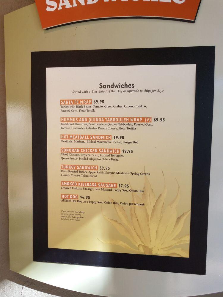 Menu at Patio Café cafe, Phoenix