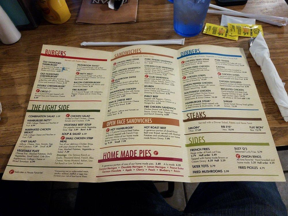 Menu at Copan Restaurant, Copan, US75