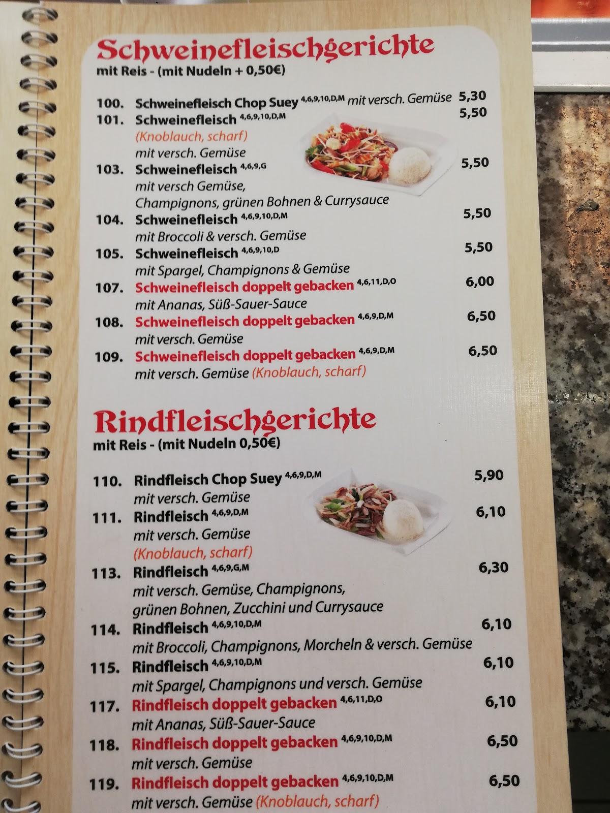 Speisekarte von Thu Mi Asia imbiss pub & Bar, Mühlenbecker Land
