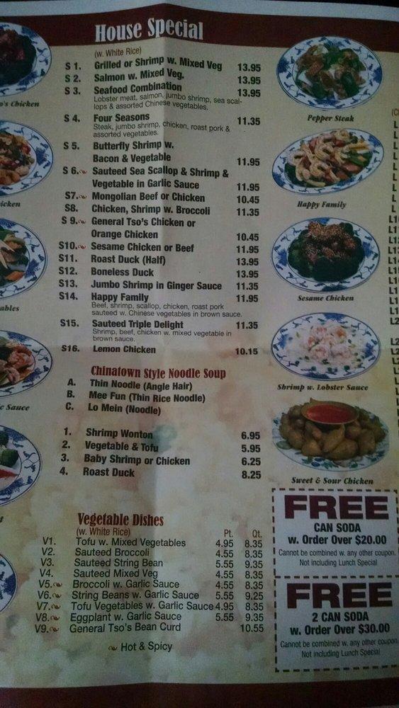 Carta del restaurante Wok Oriental, Englewood, 11 Nathaniel Pl