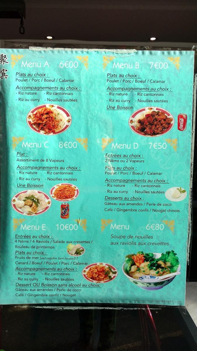 Menu At La Fontaine D Or Restaurant Paris 8 Rue De Lourmel