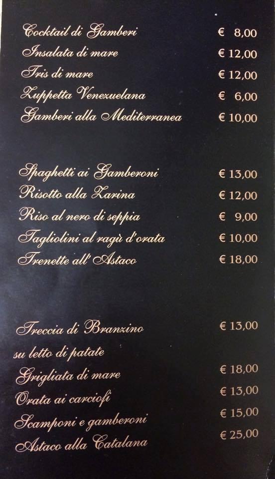 Menu di Ristorante L'angolo 2 