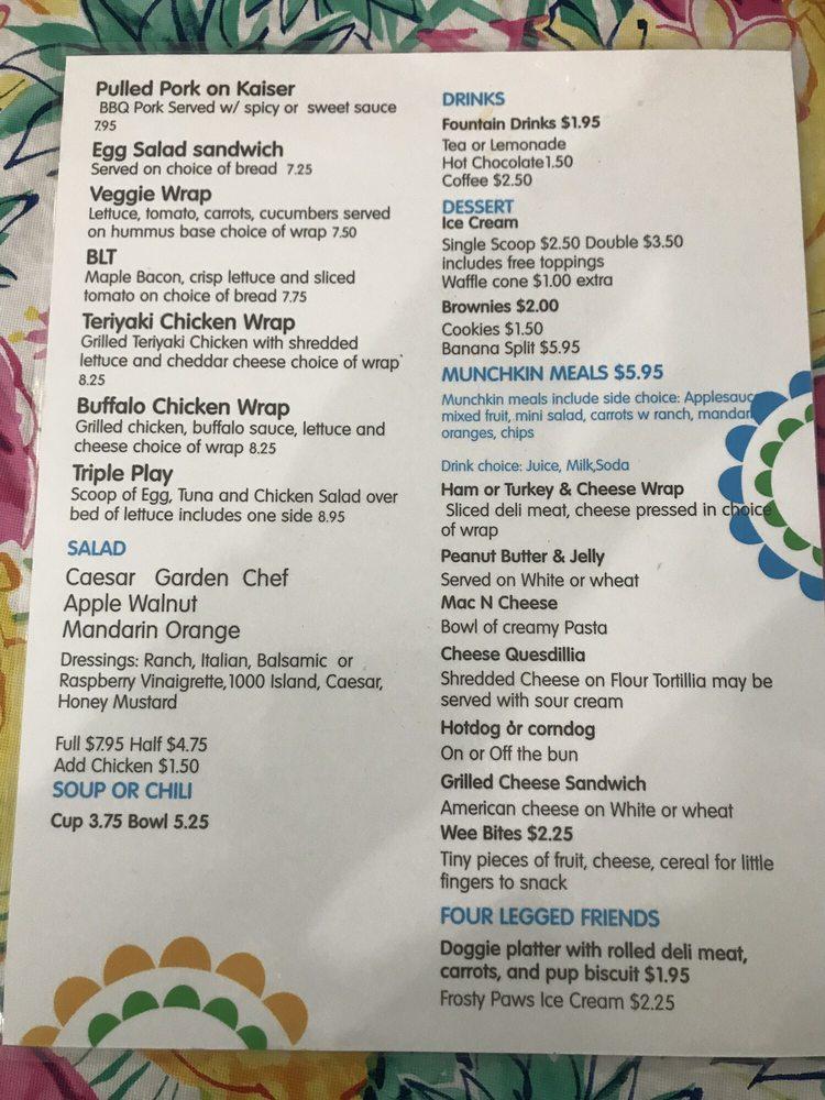 Menu at Sweet Magnolias Café & Gift Shop cafe, Bartow