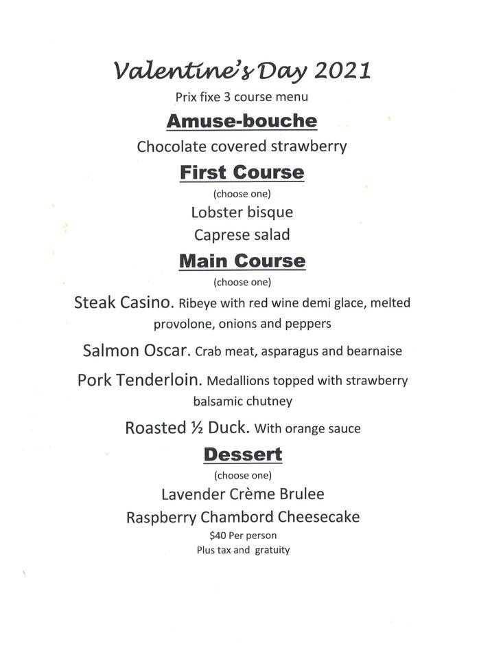 Menu at Rhinelander Pub, Rhinelander