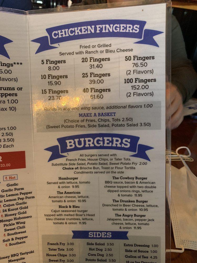 Menu at Wing King Cafe Charlotte NC, Charlotte, Carowinds Blvd