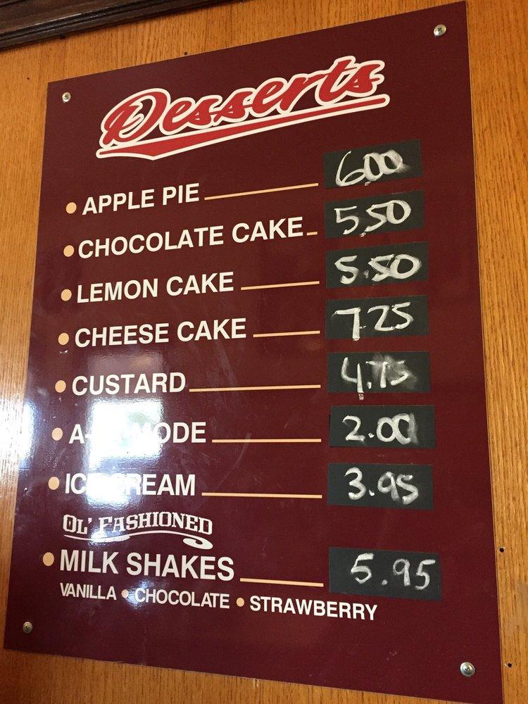 Menu at The Original Pantry Cafe, Los Angeles
