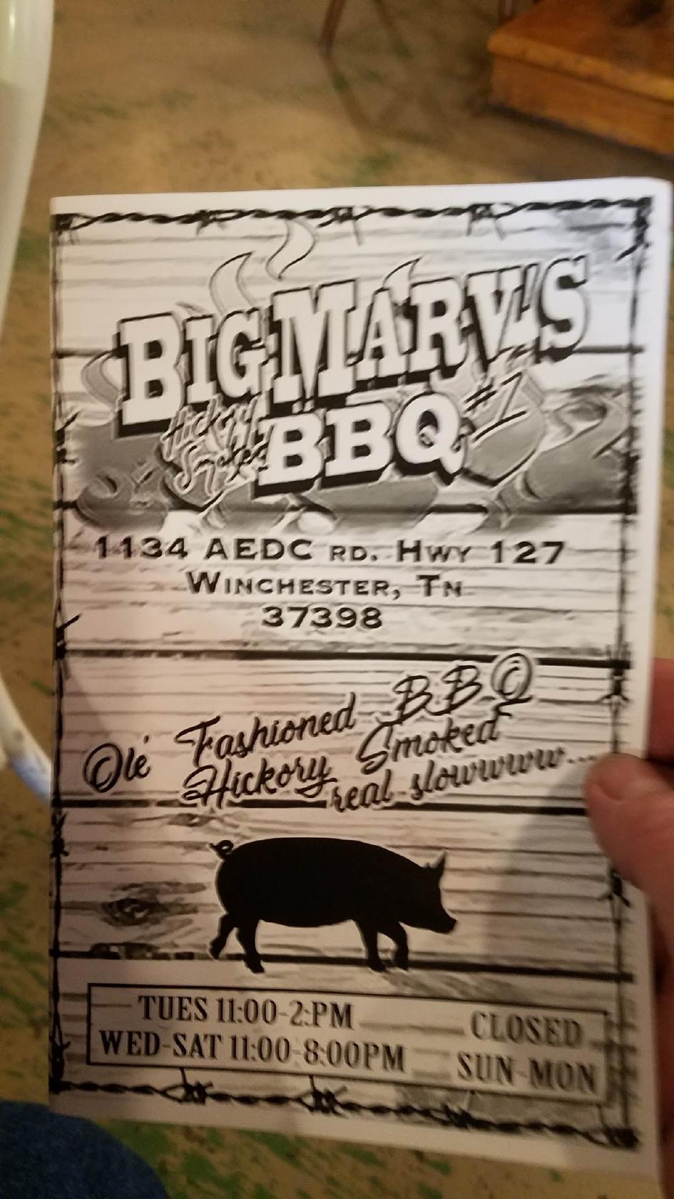 Big 2024 marv's bbq