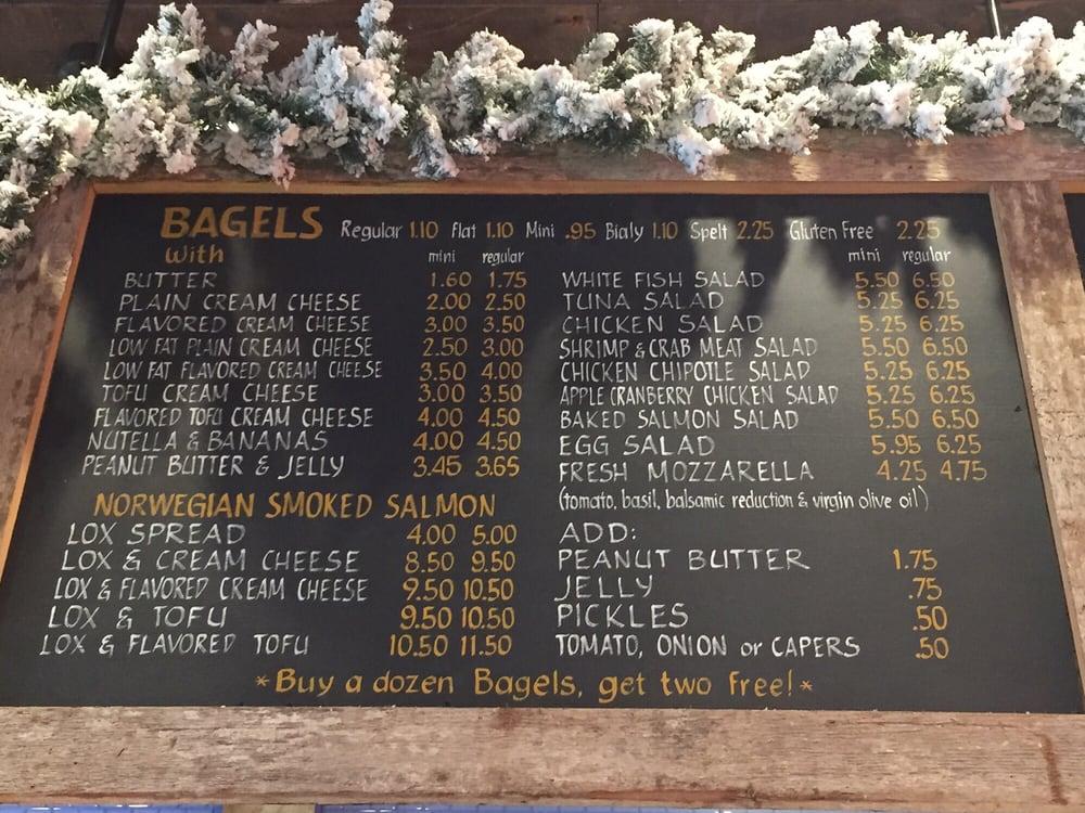 Menu at New York City Bagel & Coffee House, New York City, 4005 Broadway