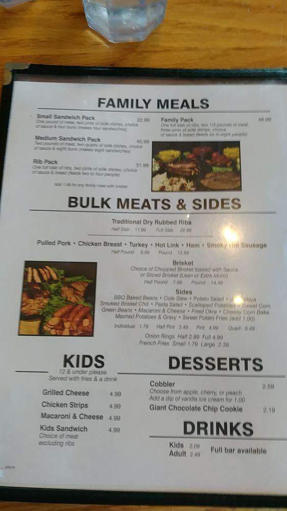 Menu at Two Brothers BBQ & Sports Grill, Wichita, W Central Ave