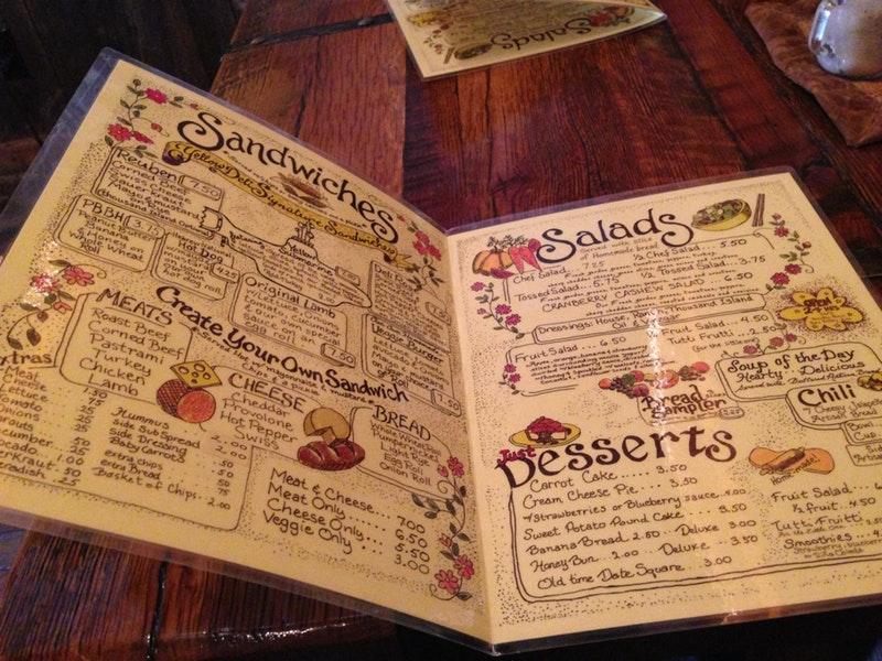 Menu at Yellow Deli restaurant, Oneonta