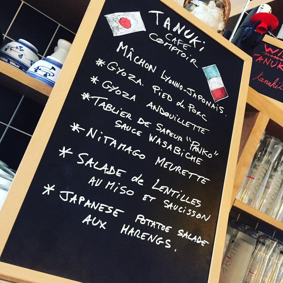 Menu de Tanuki