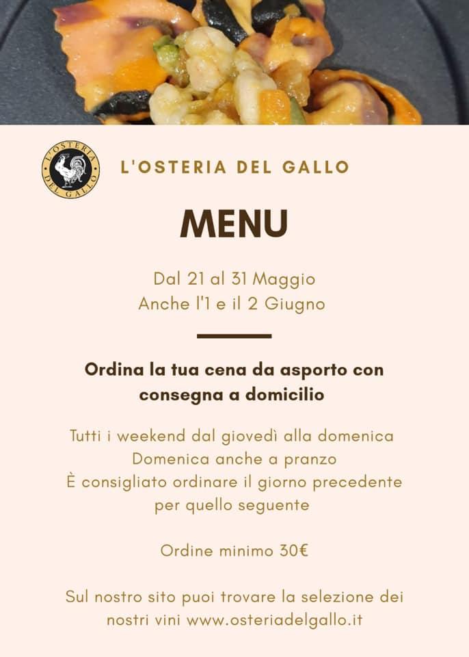 Menu At L Osteria Del Gallo Restaurant Brembio