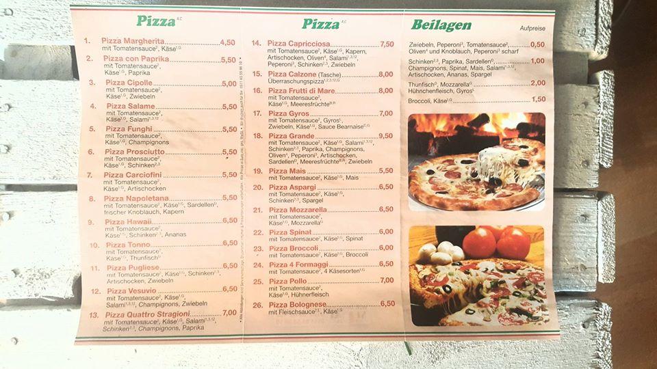 Speisekarte von PIZZA HAUS Quedlinburg Original Steinofen, Quedlinburg